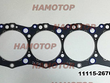 Прокладка ГБЦ HINO J07E, J07C 11115-2890, 11115-E0110, 11115-2780, 11115-2670, 11115-2601, 11115-2481 (metal-paranit) SANWA